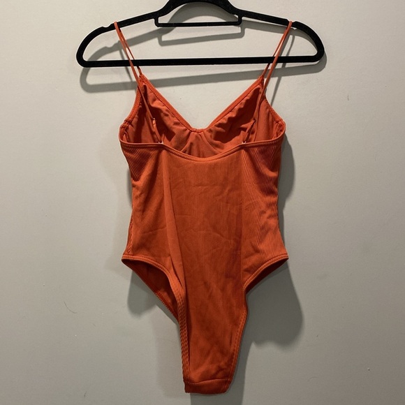 Topshop Orange Bodysuit Size 8 - Picture 6 of 11